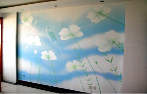 安顺画墙绘怎么画好白云的蓬松感？