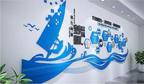 安顺海浪主题文化墙如何设计？