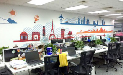 安顺教你设计办公室墙绘的方法。