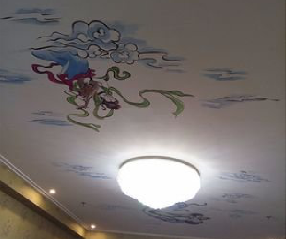 安顺如何快速绘制天花板上的手绘墙？