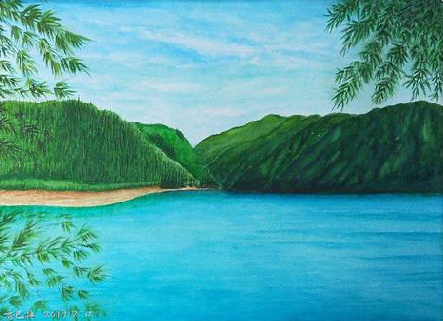 安顺在墙绘中，如何绘画绿水青山？